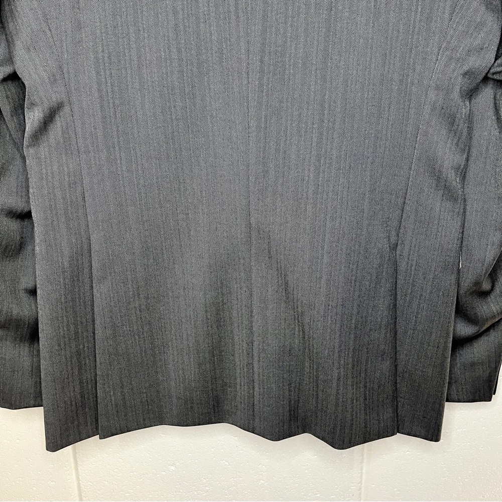 Hugo Boss Mens  Size 40L The Sweet87 Wool Metal Button Herringbone Blazer Jacket - Picture 11 of 16